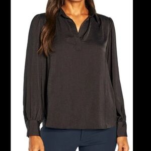 Banana Republic  | Women’s size Large Long Sleeve Flowy Collared Short